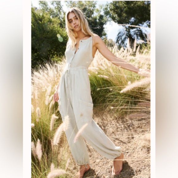 Free People Off the Grid One-Piece Jumpsuit - Oxide - Picture 2 of 5
